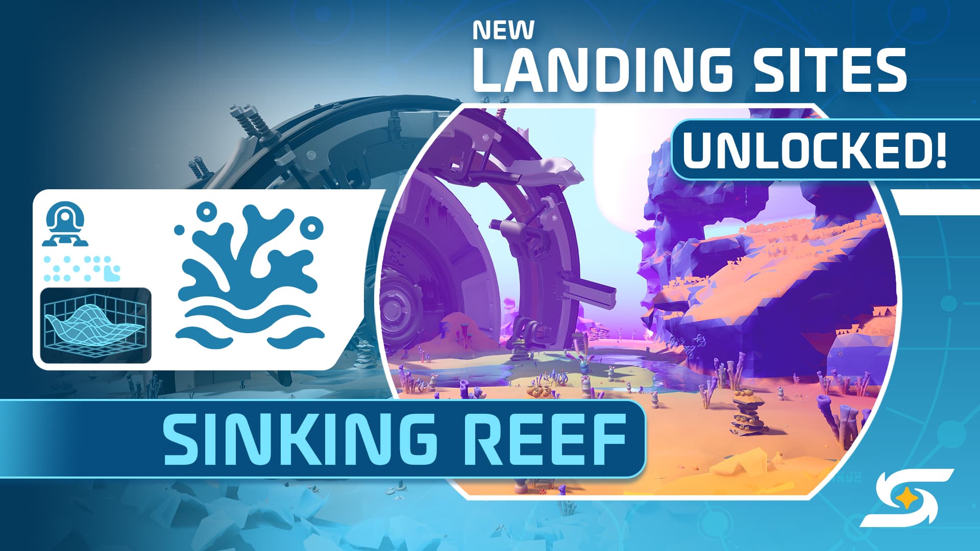 STARSEEKER: Astroneer Expeditions. New Landing Sites Unlocked. Sinking Reef