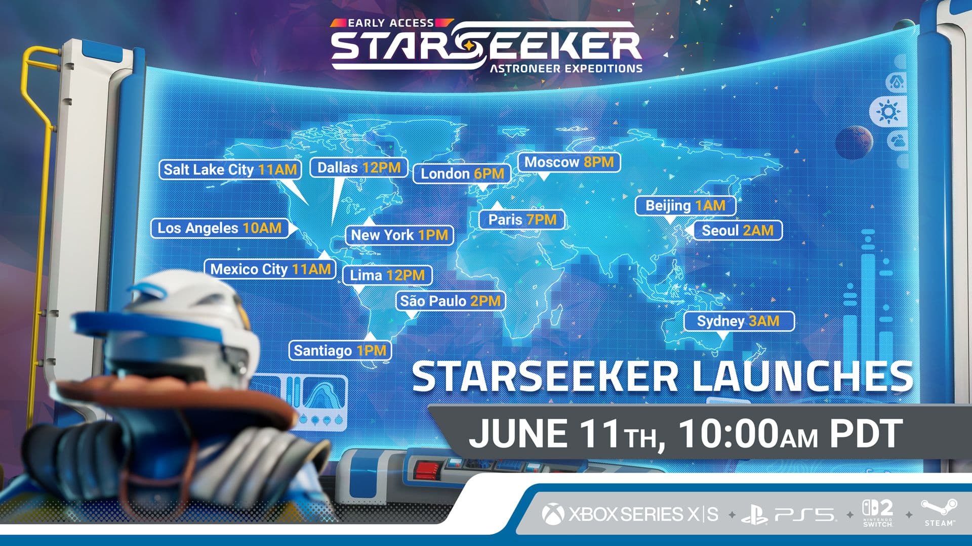 STARSEEKER: Astroneer Expeditions Early Access Launches June 11th, 10:00 AM PDT